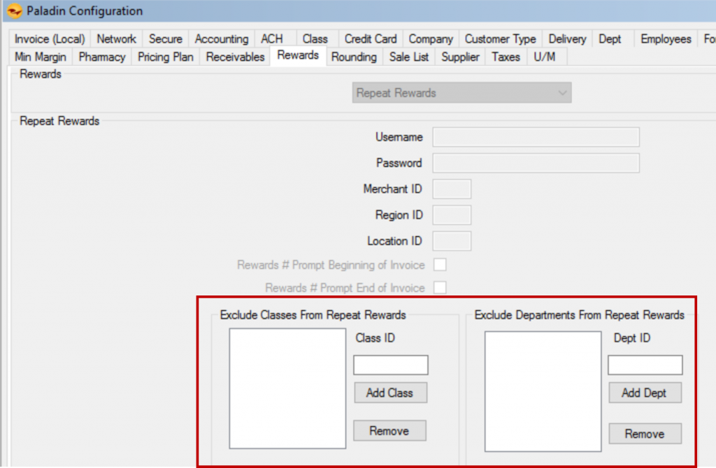 exclude departments with repeat rewards 
