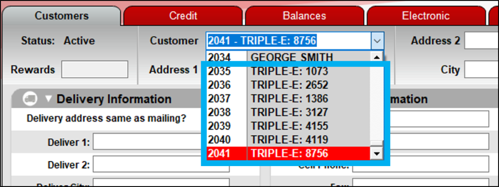 Triple E account number included as an alternate ID