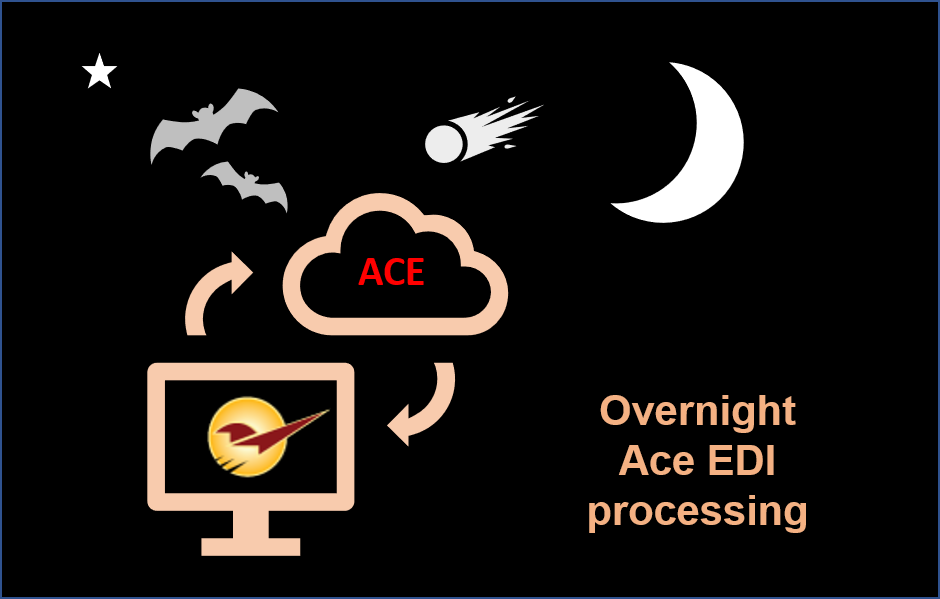 Ace EDI Overnight Processing Graphic