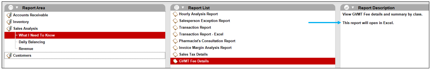 GVMT Fee Details Report setup