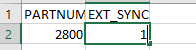 Excel file/EXT_SYNC column