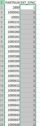 Excel file/EXT_SYNC value set to 1
