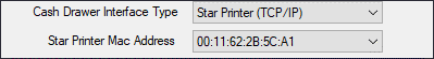 Star Printer Mac Address list