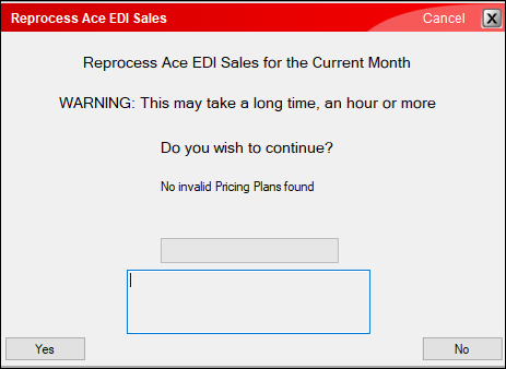 Reprocess Ace EDI Sales message