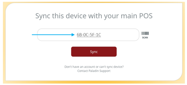Sync this device with your main POS/device sync code